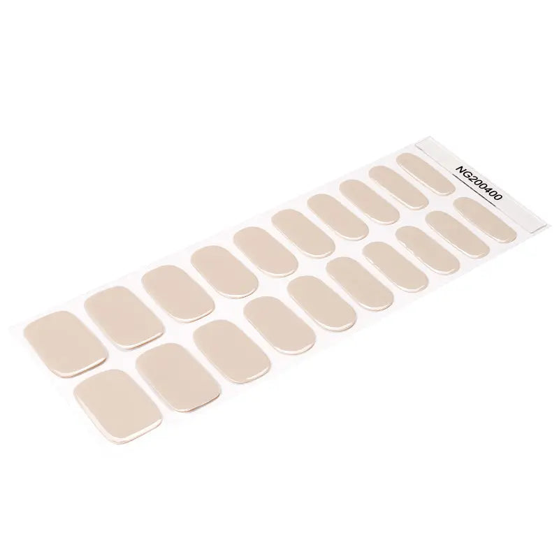Beach Beige With Uv Light — Semi-Cured Gel Nail Wraps