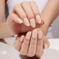 Beige Brown Gel Stickers Solid Gel Suppliers — Semi-Cured Gel Nail Wraps