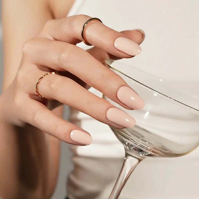 Beige Brown Gel Stickers Solid Gel Suppliers — Semi-Cured Gel Nail Wraps