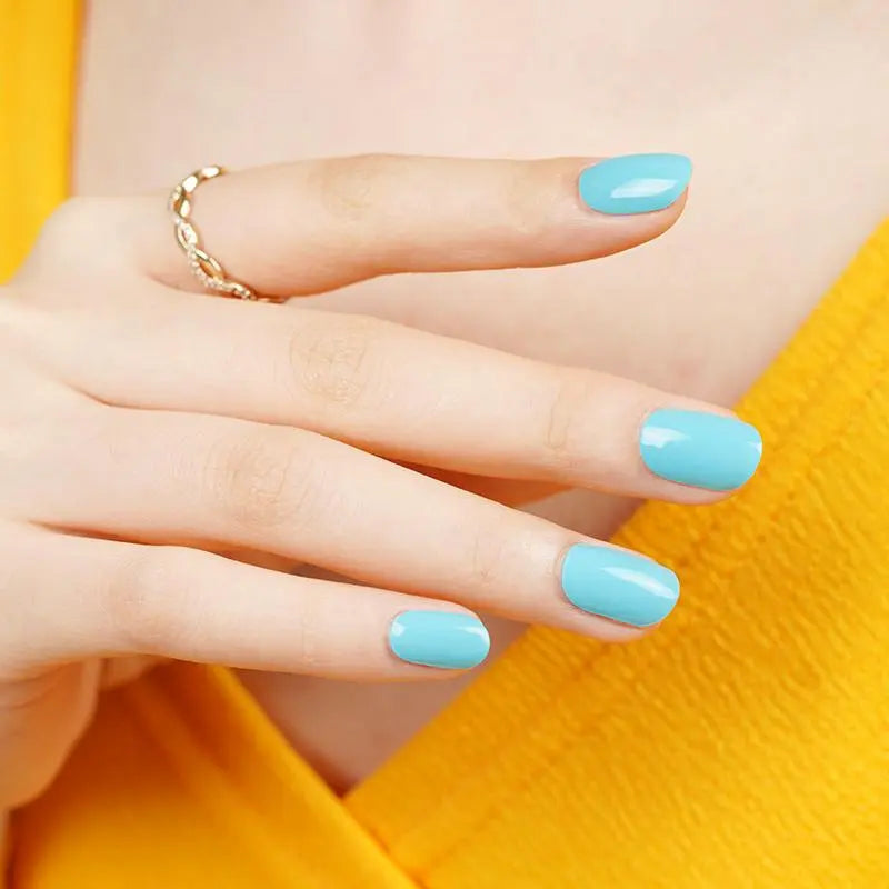 Blue Gel Stickers Strip Tape — Semi-Cured Gel Nail Wraps
