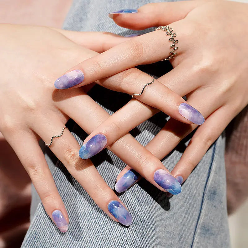Blue Gel — Semi-Cured Gel Nail Wraps