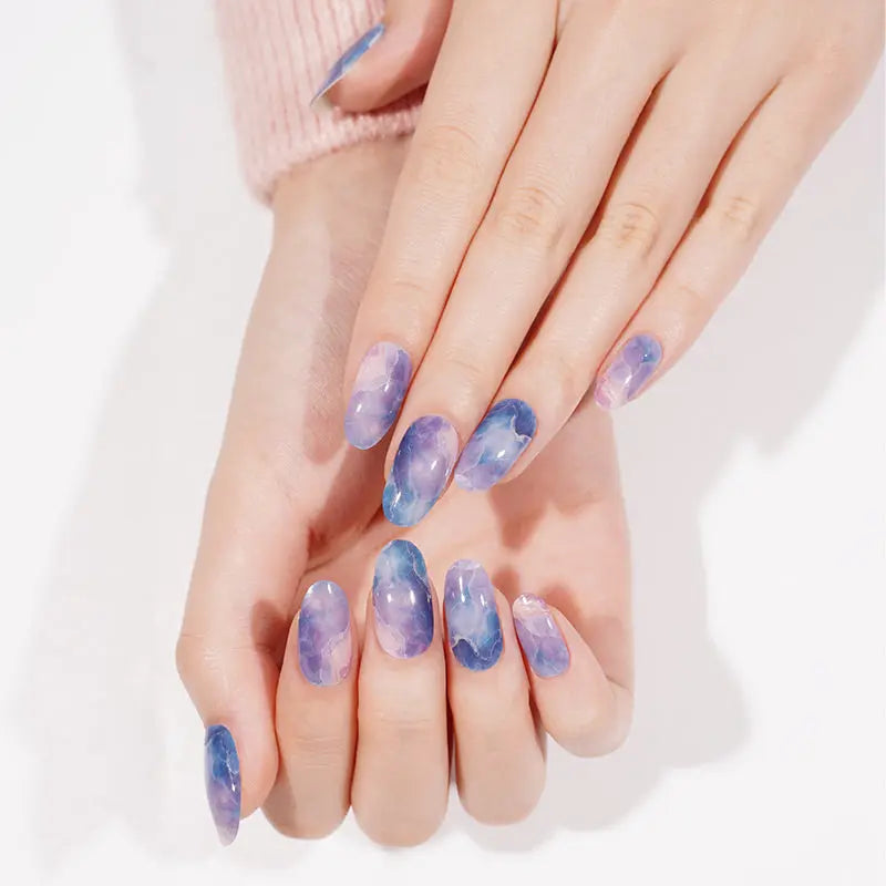 Blue Gel — Semi-Cured Gel Nail Wraps