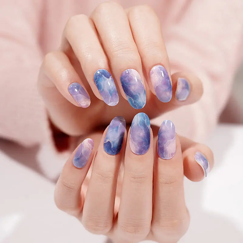 Blue Gel — Semi-Cured Gel Nail Wraps