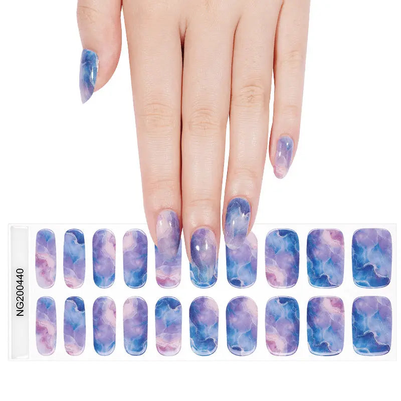 Blue Gel — Semi-Cured Gel Nail Wraps