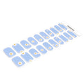 Blue Daisy — Semi-Cured Gel Nail Wraps