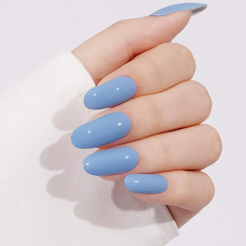 Blue Solid — Semi-Cured Gel Nail Wraps