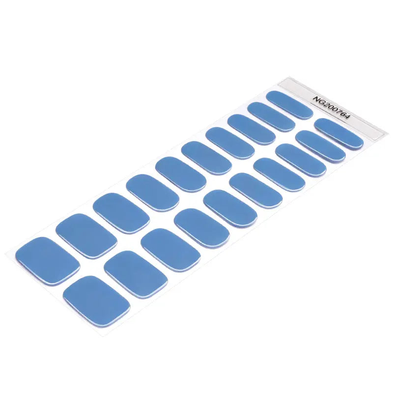 Blue Solid — Semi-Cured Gel Nail Wraps