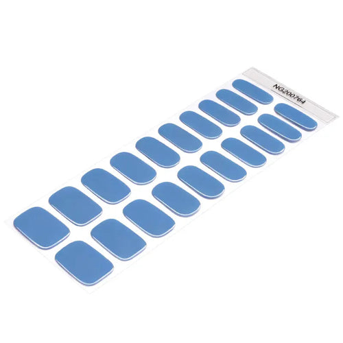 Blue Solid — Semi-Cured Gel Nail Wraps