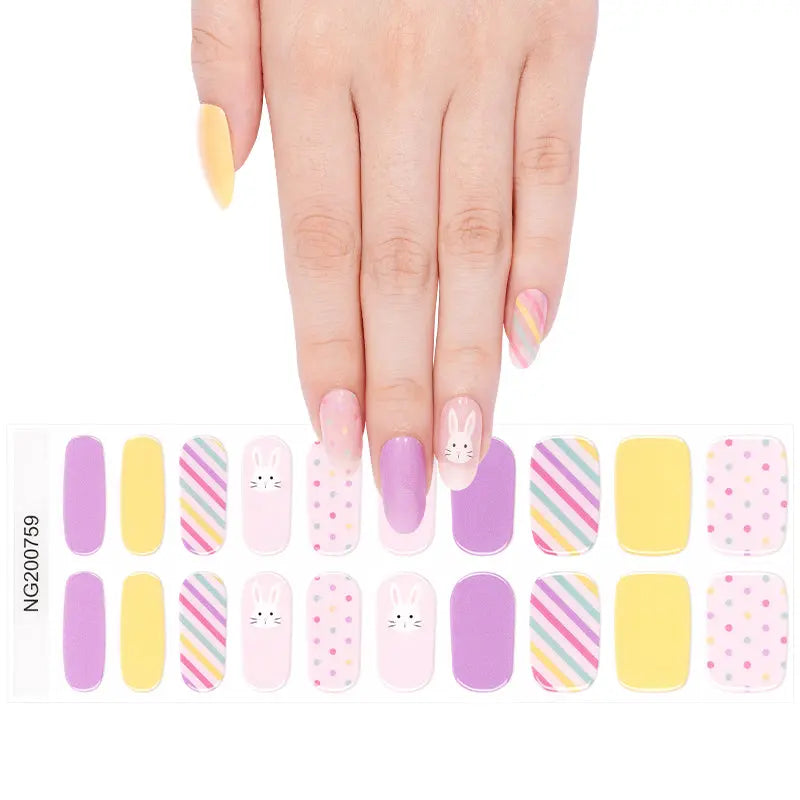 Bunny — Semi-Cured Gel Nail Wraps