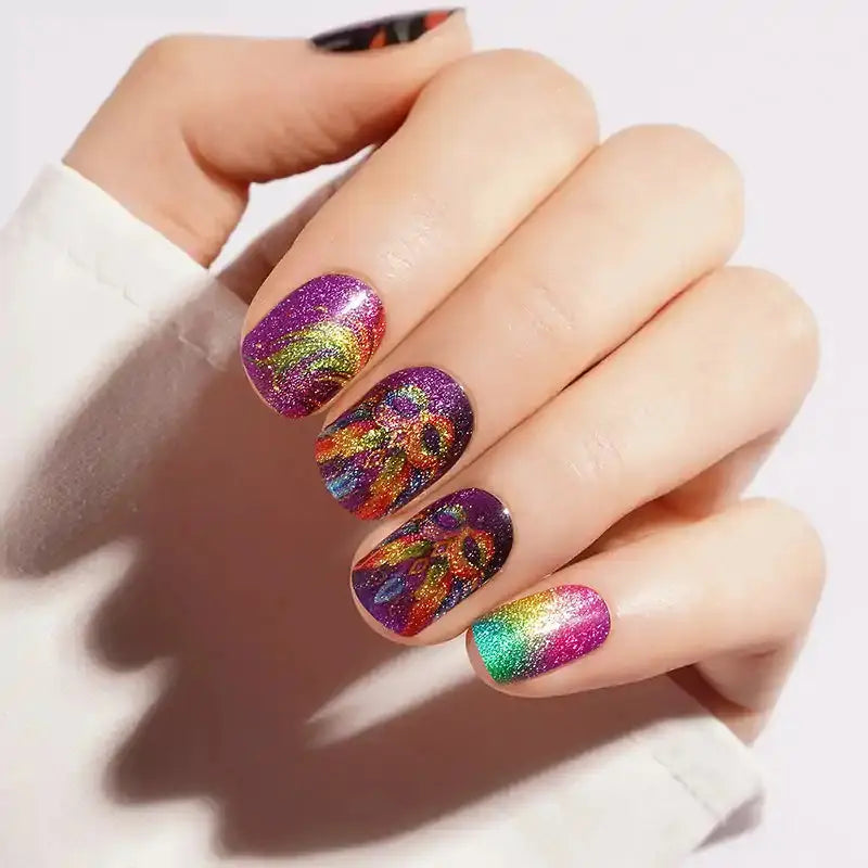 Carnival Mask — Semi-Cured Gel Nail Wraps