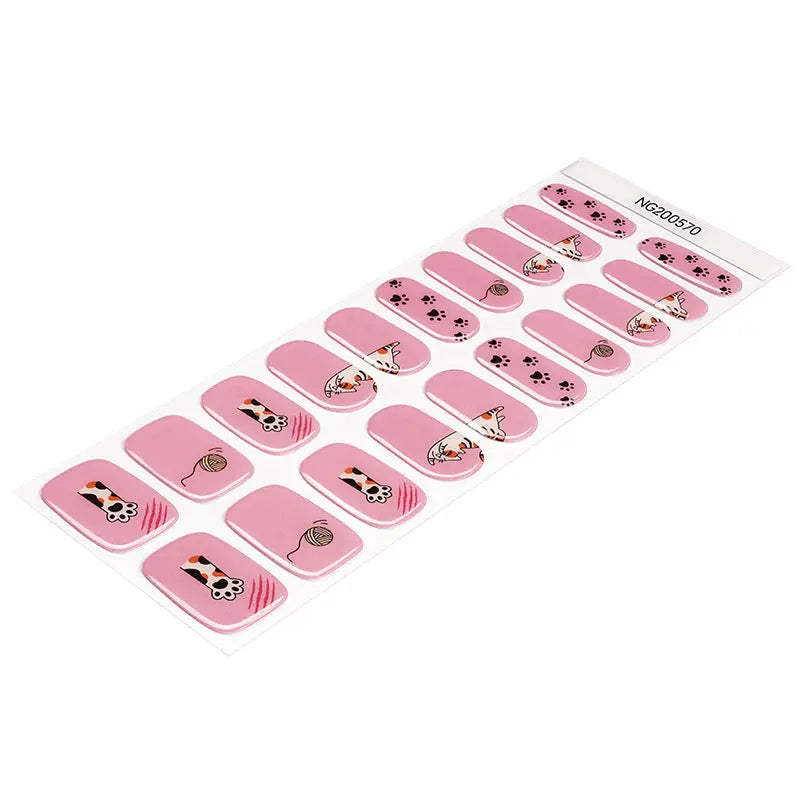 Easy Application Nail Art — Semi-Cured Gel Nail Wraps