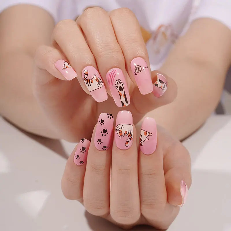 Easy Application Nail Art — Semi-Cured Gel Nail Wraps