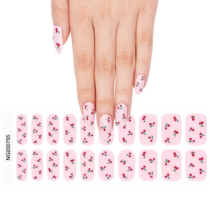 Cherry — Semi-Cured Gel Nail Wraps