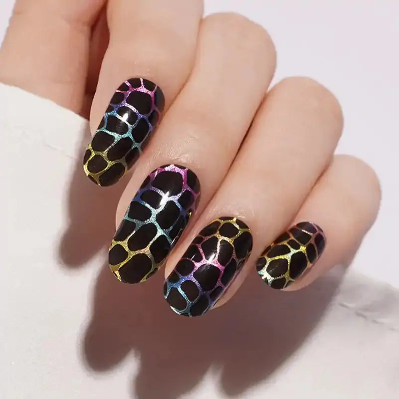 Colorful Animal Patterns — Semi-Cured Gel Nail Wraps