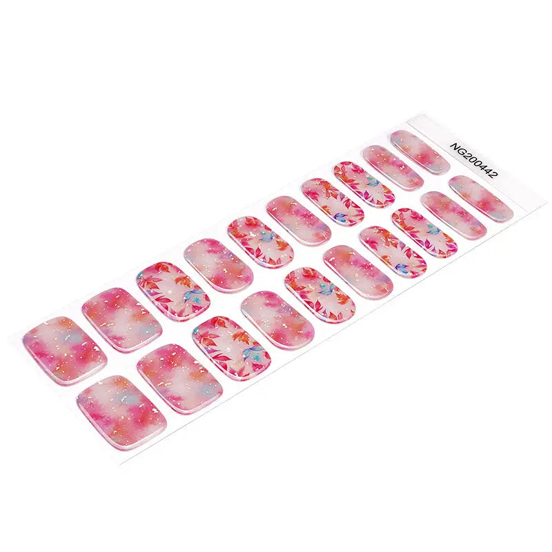 Colorful Autumn Stickers — Semi-Cured Gel Nail Wraps
