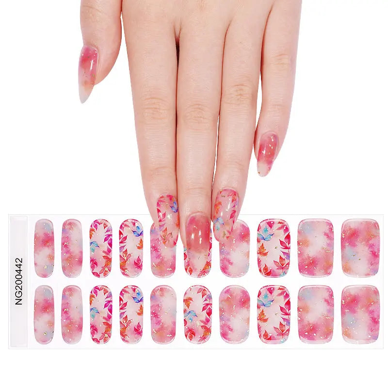 Colorful Autumn Stickers — Semi-Cured Gel Nail Wraps