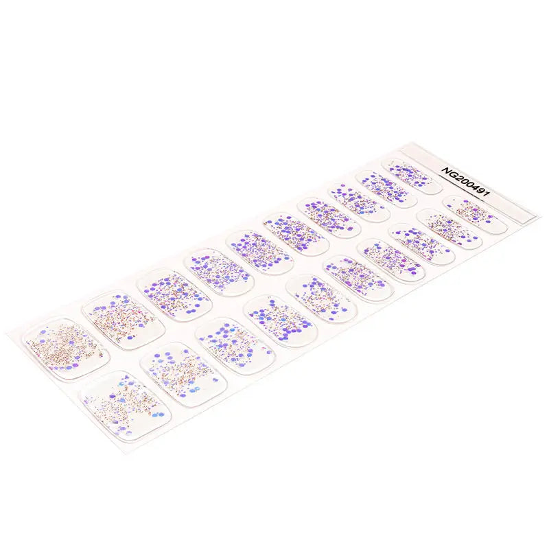 Confetti Stickers — Semi-Cured Gel Nail Wraps