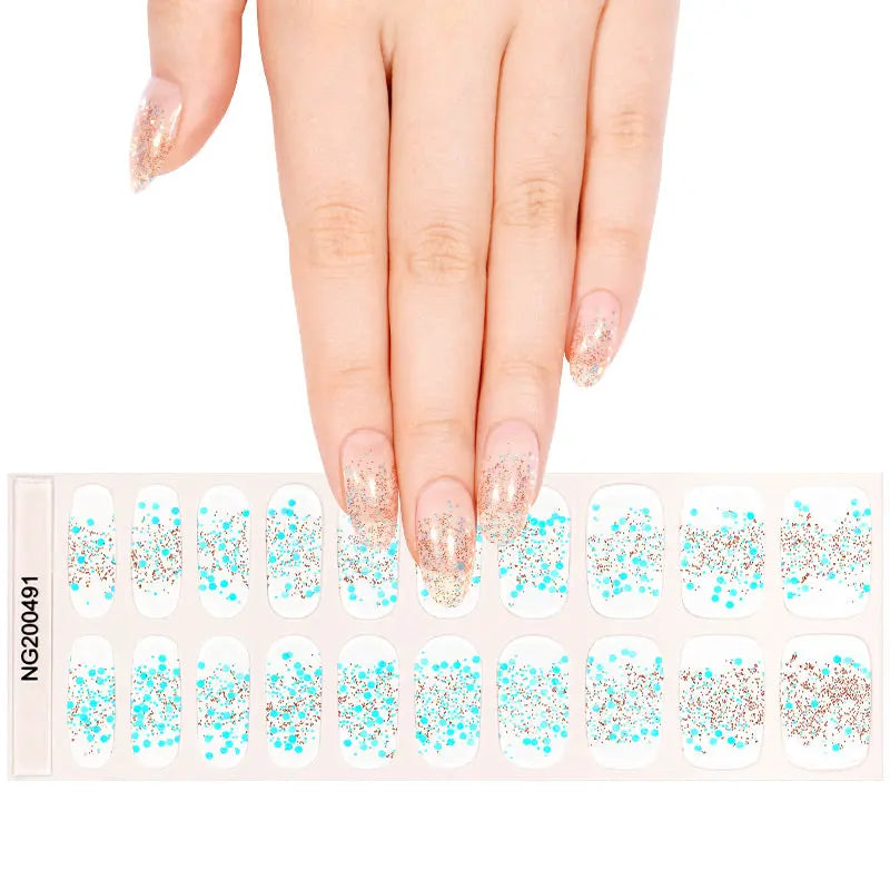 Confetti Stickers — Semi-Cured Gel Nail Wraps