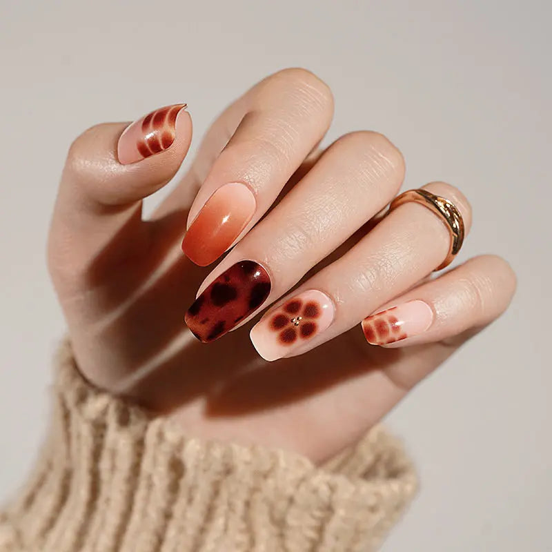 Creative French Style – & Customization Available — Semi-Cured Gel Nail Wraps