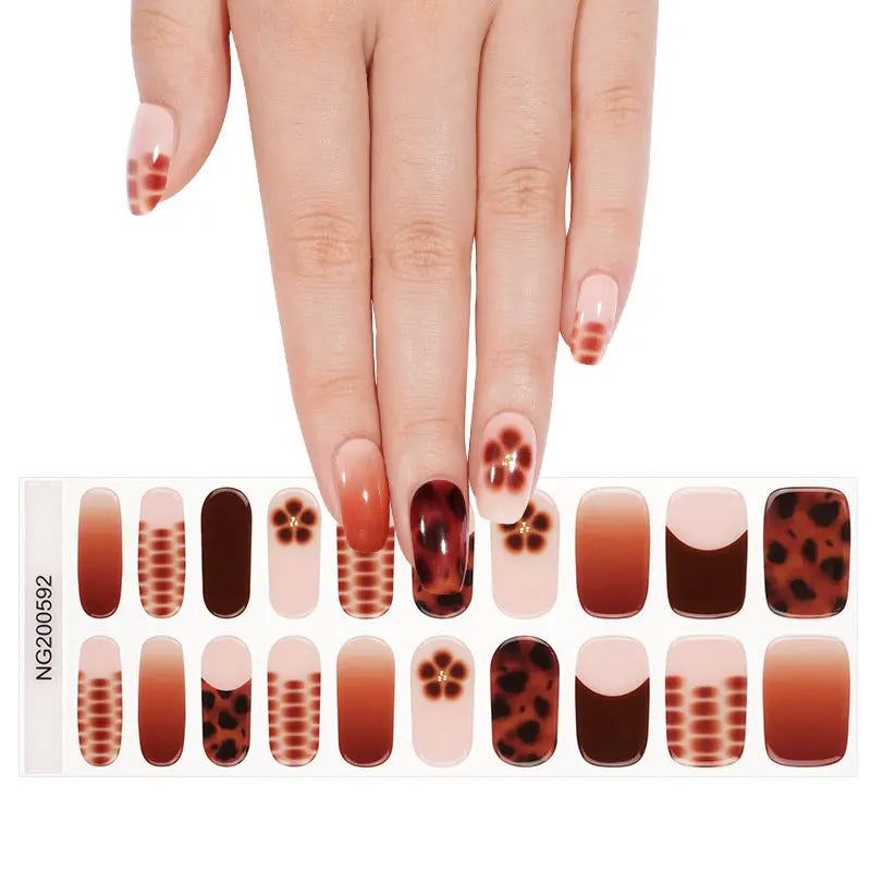 Creative French Style – & Customization Available — Semi-Cured Gel Nail Wraps