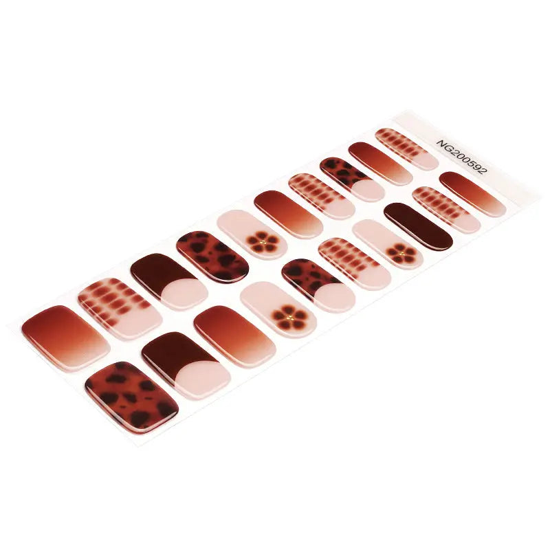 Creative French Style – & Customization Available — Semi-Cured Gel Nail Wraps