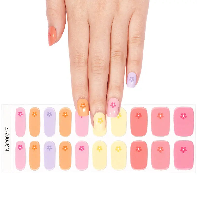 Cute Flower — Semi-Cured Gel Nail Wraps