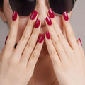 Berry Polish Violet Hinted With Red Gel Nail Wraps — Semi-Cured Gel Nail Wraps