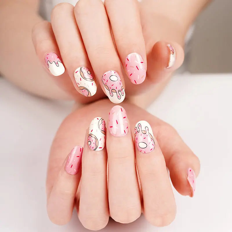 Donut 20 Multisized Gel — Semi-Cured Gel Nail Wraps