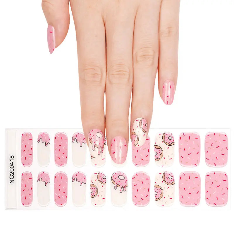 Donut 20 Multisized Gel — Semi-Cured Gel Nail Wraps
