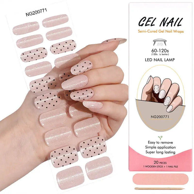 Dots Cat-eye — Semi-Cured Gel Nail Wraps