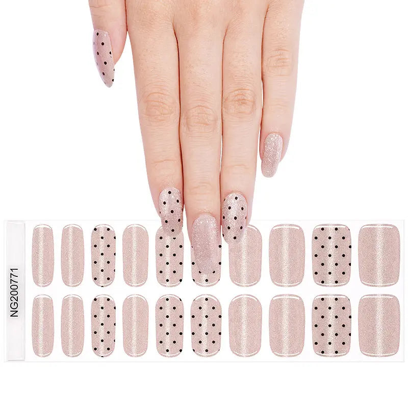 Dots Cat-eye — Semi-Cured Gel Nail Wraps