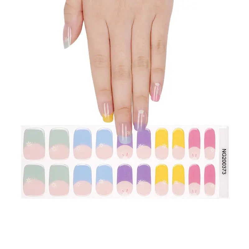 Easter Art Rubbit Gel Designs — Semi-Cured Gel Nail Wraps