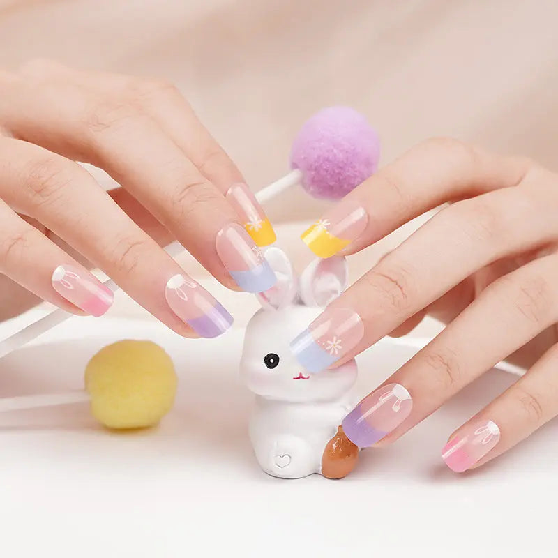 Easter Art Rubbit Gel Designs — Semi-Cured Gel Nail Wraps
