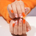 Fall Gel Stickers Customizable Strips For Brands — Semi-Cured Gel Nail Wraps