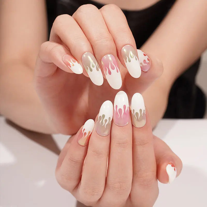 Flaming Hot 20 Tips — Semi-Cured Gel Nail Wraps
