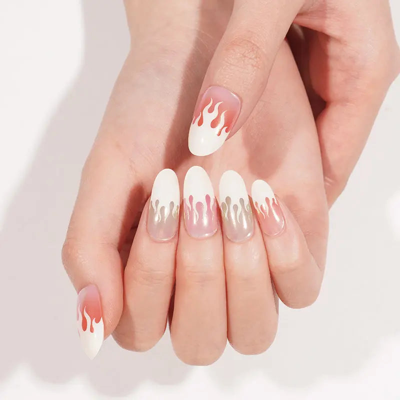 Flaming Hot 20 Tips — Semi-Cured Gel Nail Wraps