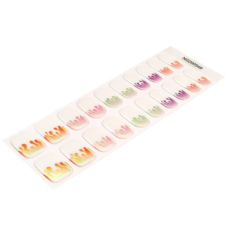 Flaming Hot 20 Tips — Semi-Cured Gel Nail Wraps