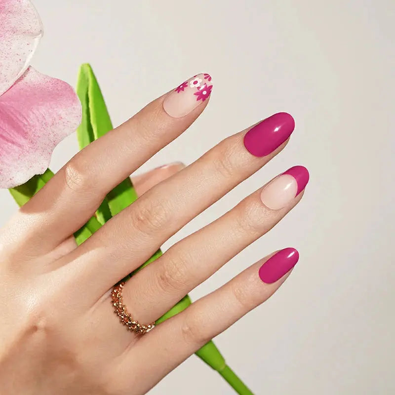 Floral Gel Stickers Gel Suppliers — Semi-Cured Gel Nail Wraps