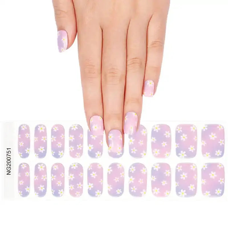 Floral — Semi-Cured Gel Nail Wraps