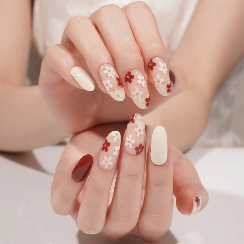 Flower Transparent Gel — Semi-Cured Gel Nail Wraps