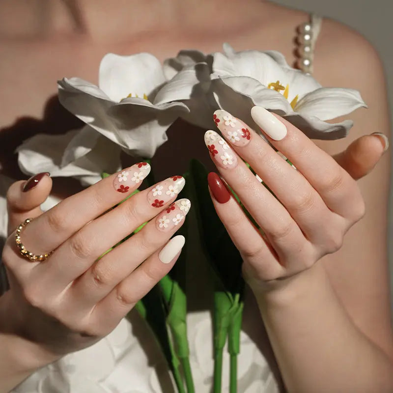 Flower Transparent Gel — Semi-Cured Gel Nail Wraps