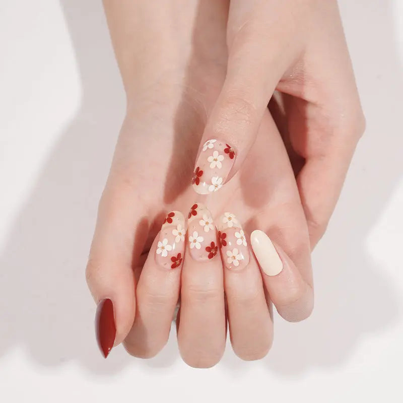 Flower Transparent Gel — Semi-Cured Gel Nail Wraps