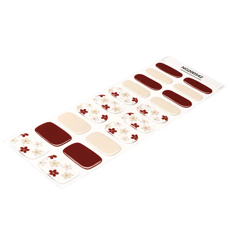 Flower Transparent Gel — Semi-Cured Gel Nail Wraps