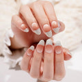 French Gel Glitter Gel — Semi-Cured Gel Nail Wraps
