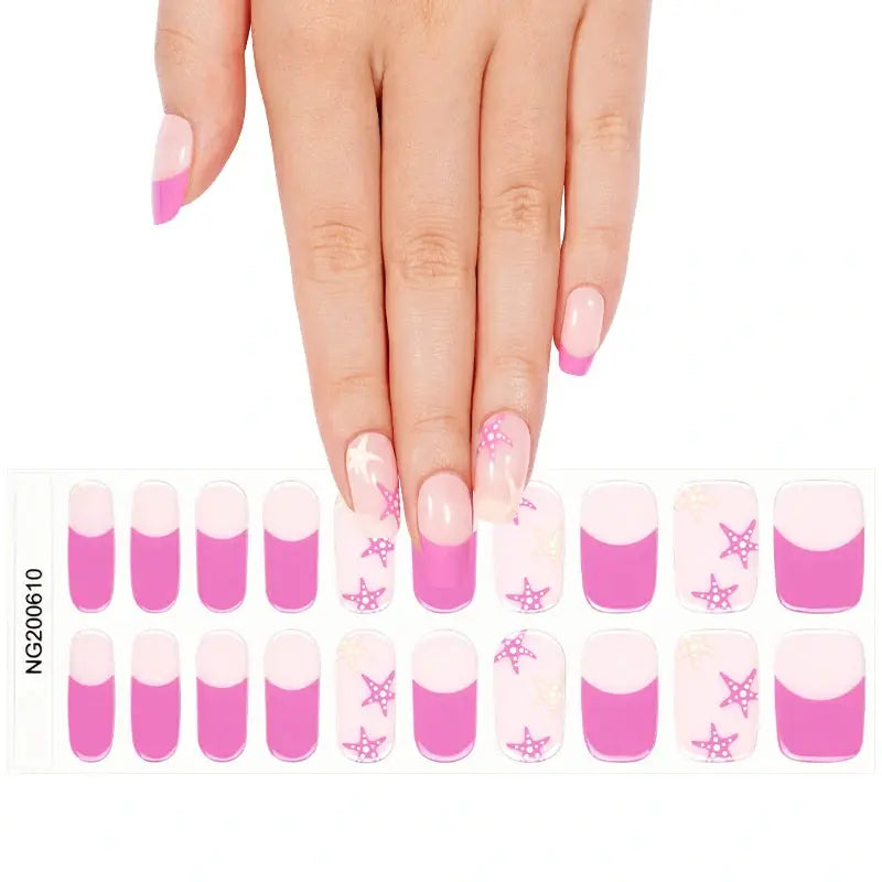 French Gel Sticker Suppliers — Semi-Cured Gel Nail Wraps