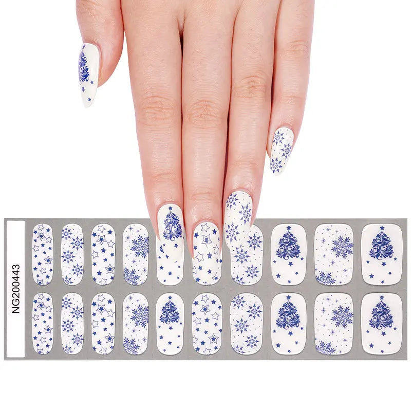 Gel Stickers Christmas Gel — Semi-Cured Gel Nail Wraps