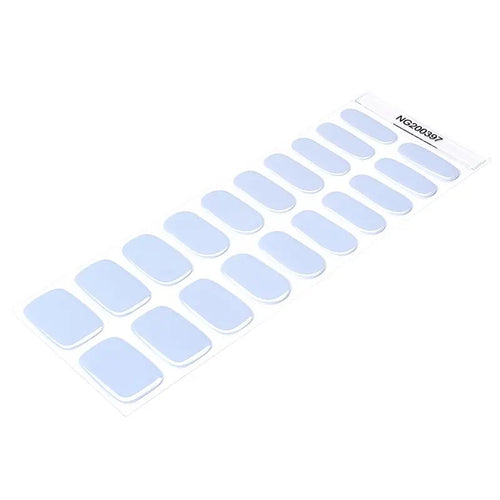 Blue Solid Sticker Art — Semi-Cured Gel Nail Wraps