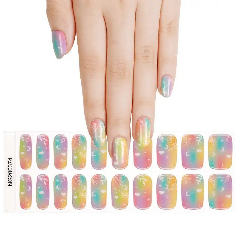 Colorful Art Designs — Semi-Cured Gel Nail Wraps
