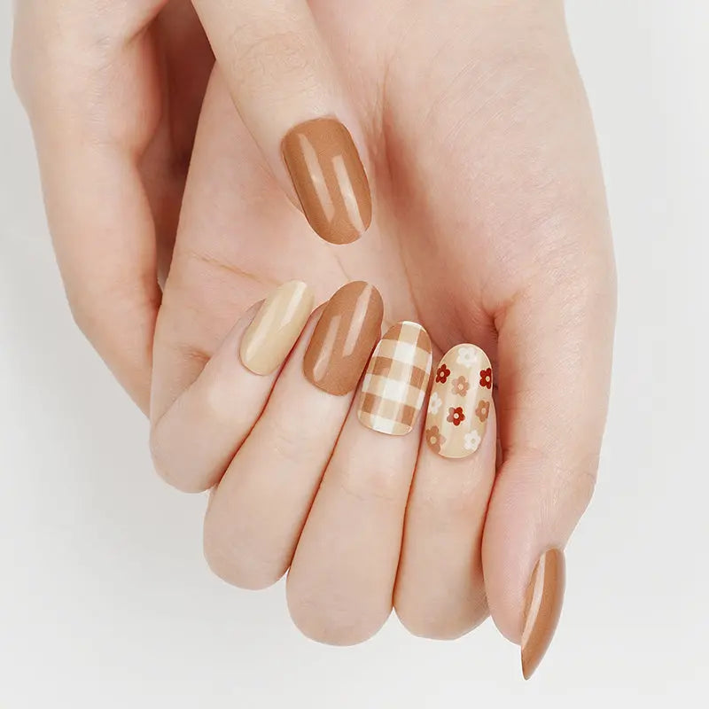 Plaid Art Designs — Semi-Cured Gel Nail Wraps
