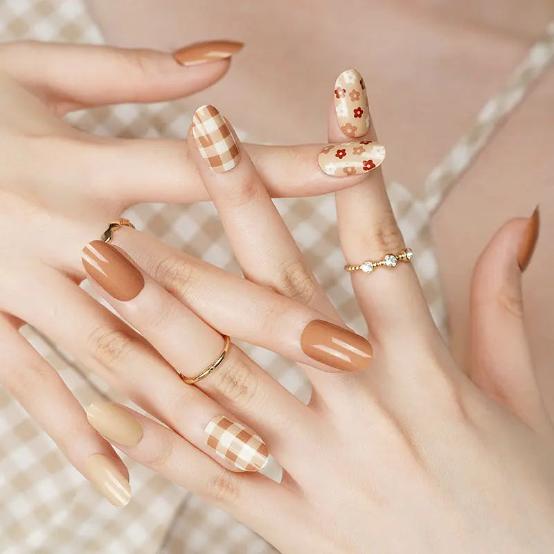 Plaid Art Designs — Semi-Cured Gel Nail Wraps